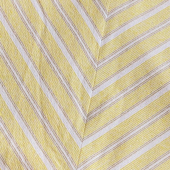 ❤️ Mi Ami Sleeveless Summer Party Dress in Yellow, White and Gold MEDIUM - J184 - Picture 7 of 9